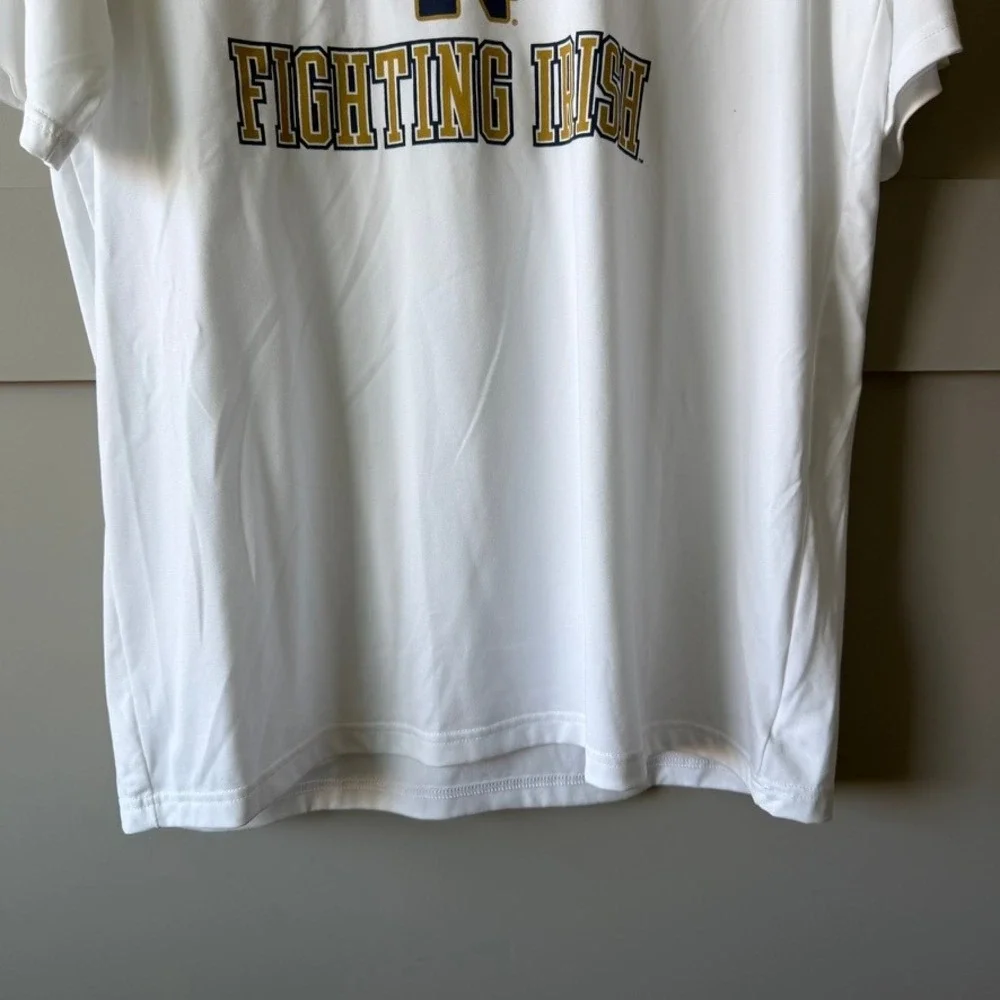 Under Armour Notre Dame Fighting Irish Mens Large White HeatGear Graphic T-Shirt